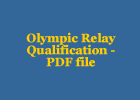 Full list of national relay teams and their qualifying performances - Source:IAAF