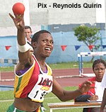 Zimbabwe's Samukeliso Sithole at the Lekip African Youth Championships in Mauritius in 2004 - Photo by Reynolds QUIRIN